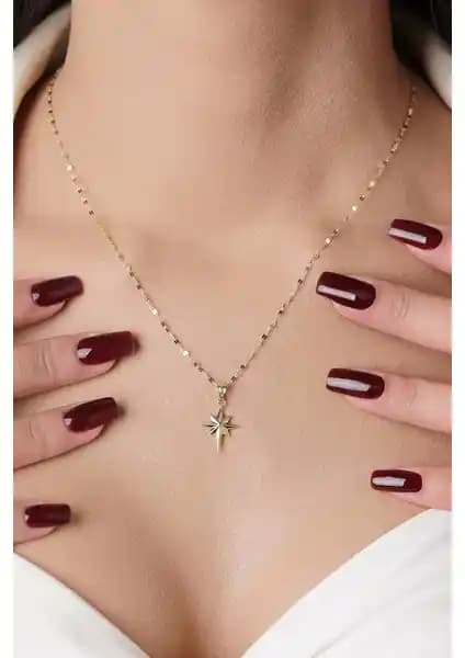 Fiyonk Kuyumculuk 14 Ayar Altın Aynalı Zincir Kuzey Yıldızı Kolye Özellikleri ve Tasarımı