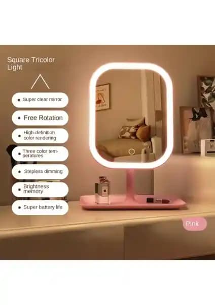 Flash Bazaar LED Işıklı USB Şarjlı Dikdörtgen Makyaj Aynası Detaylı İnceleme ve Kullanıcı Yorumları