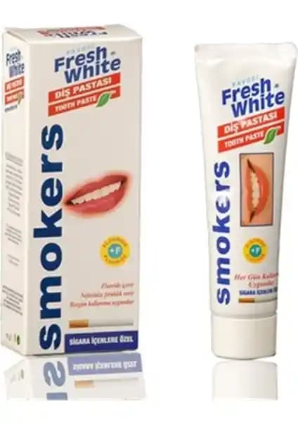 Fresh White Diş Macunu Smokers: Sigara ve Kahve Lekelerine Karşı Etkili Beyazlatıcı Ürün