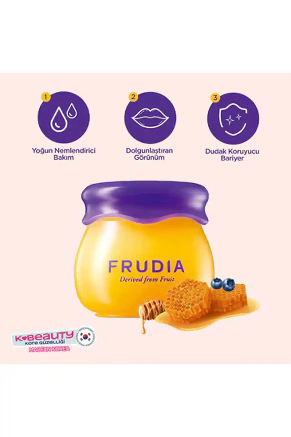 Frudia Blueberry Dudak Balmı: Doğal İçeriklerle Nemlendirme ve Yenileme Özelliği