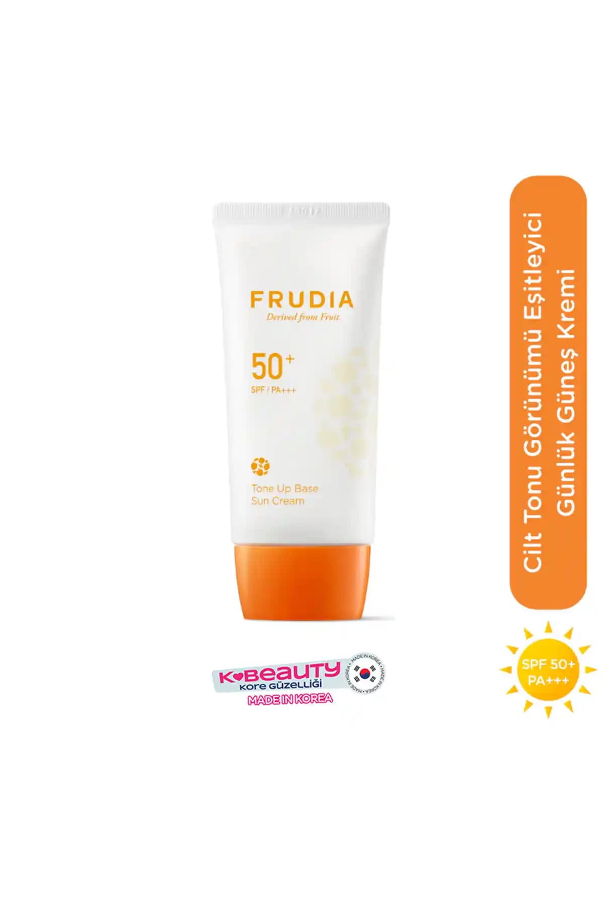 Frudia Tonlayıcı Güneş Kremi SPF 50+ ile Güçlü ve Doğal Güneş Koruması Sağlayın