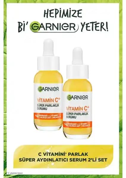 Garnier C Vitamini Parlak ve Aydınlatıcı Serum Seti 60 ml ile Ciltte Gözle Görülen Farklar