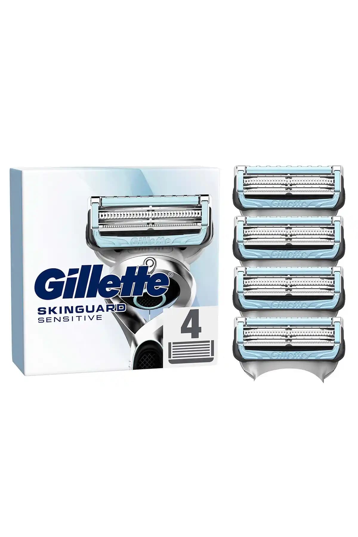 Gillette Skinguard Sensitive Yedek Bıçakları Hassas Ciltler İçin Güvenilir ve Tahriş Azaltıcı Özellikler
