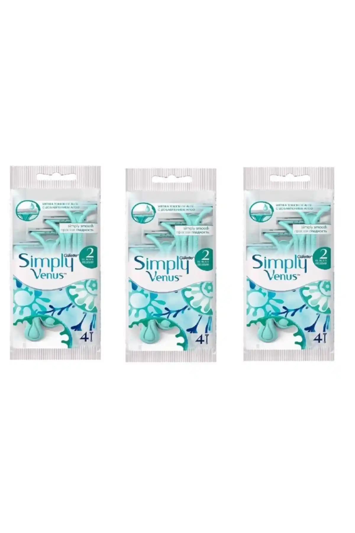 Gillette Venus Simply X Tek Kullanımlık Tıraş Bıçağı 12'li Paket Güney Kore Ürünü