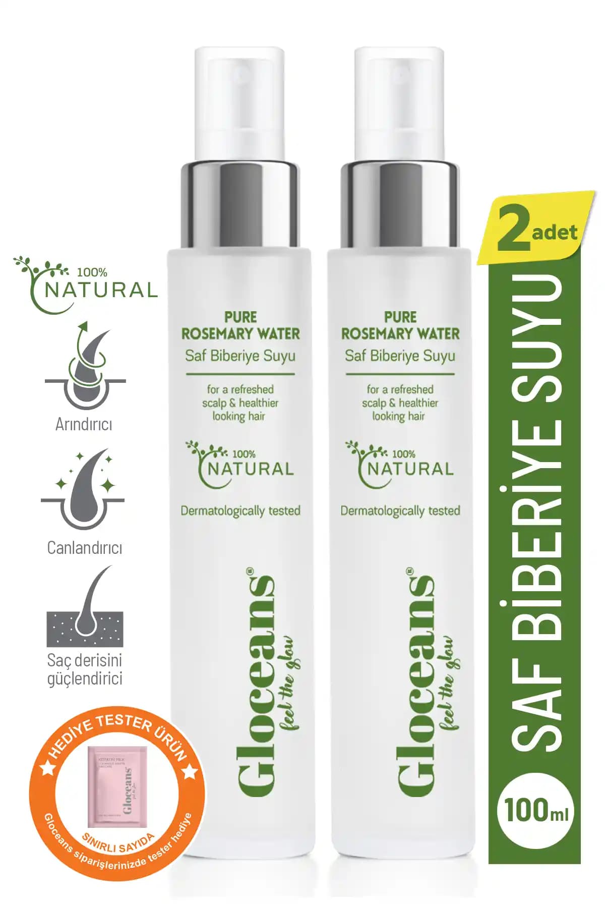 Gloceans Feel the Glow Biberiye Suyu: Doğal ve Etkili Saç Bakım Çözümü