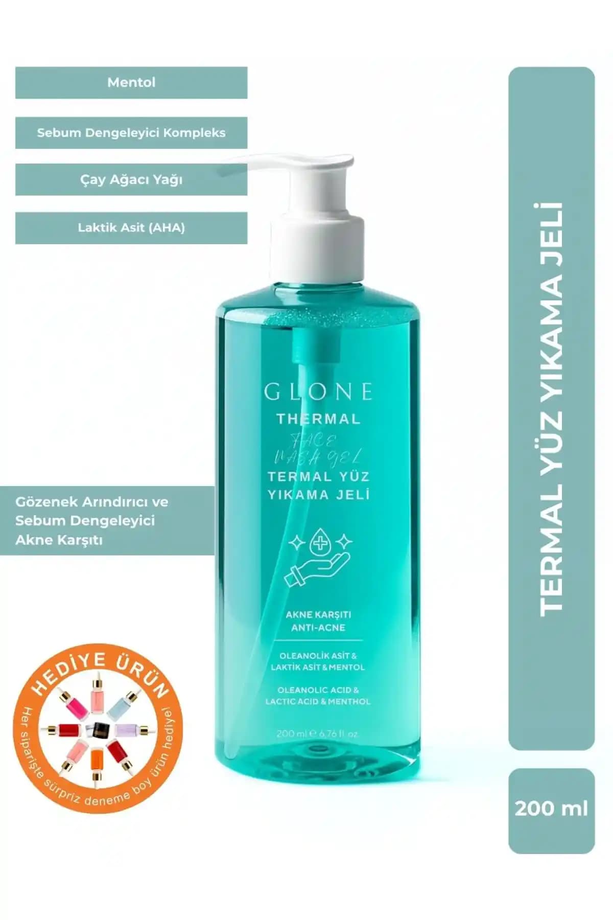 GLONE Termal Yüz Temizleme Jeli: Cilt Canlandırıcı ve Derinlemesine Temizlik Sağlayan Ürün