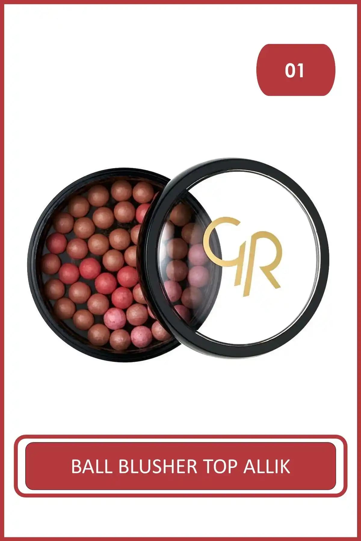 Golden Rose Ball Blusher 01 Top Allık ile Doğal ve Parlak Yanaklar İçin Uygun Seçenek