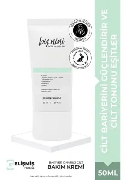 Hassas ve kuru ciltler için Madeca kompleksi içeren bakım kremi değerlendirmesi