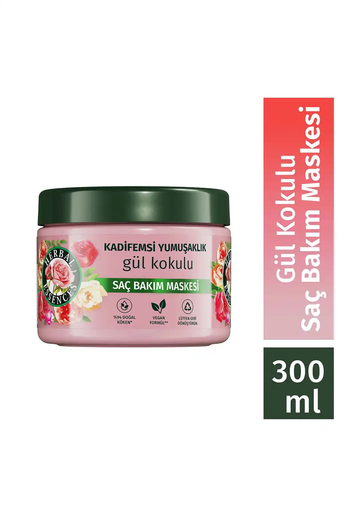 Herbal Essences Kadifemsi Yuşaklık Gül Kokulu Saç Bakım Maskesi Doğal İçeriklerle Saç Sağlığını Destekler