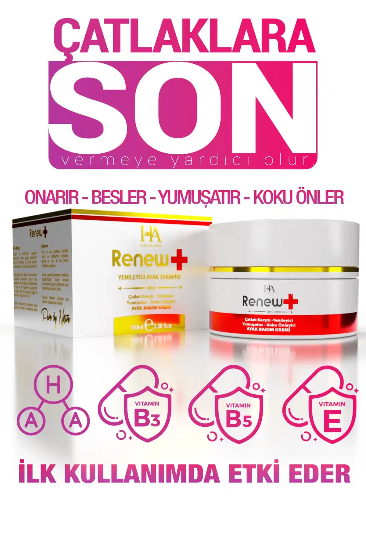 Herbaladen Ayak ve Topuk Çatlak, Koku ve Kaşıntı Önleyici Yenileyici Bakım Kremi İncelemesi