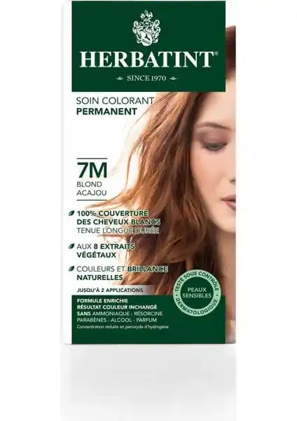 Herbatint Mahogany Blonde 7M Kalıcı Bitkisel Saç Boyası Doğal ve Sağlıklı Renk Seçeneği