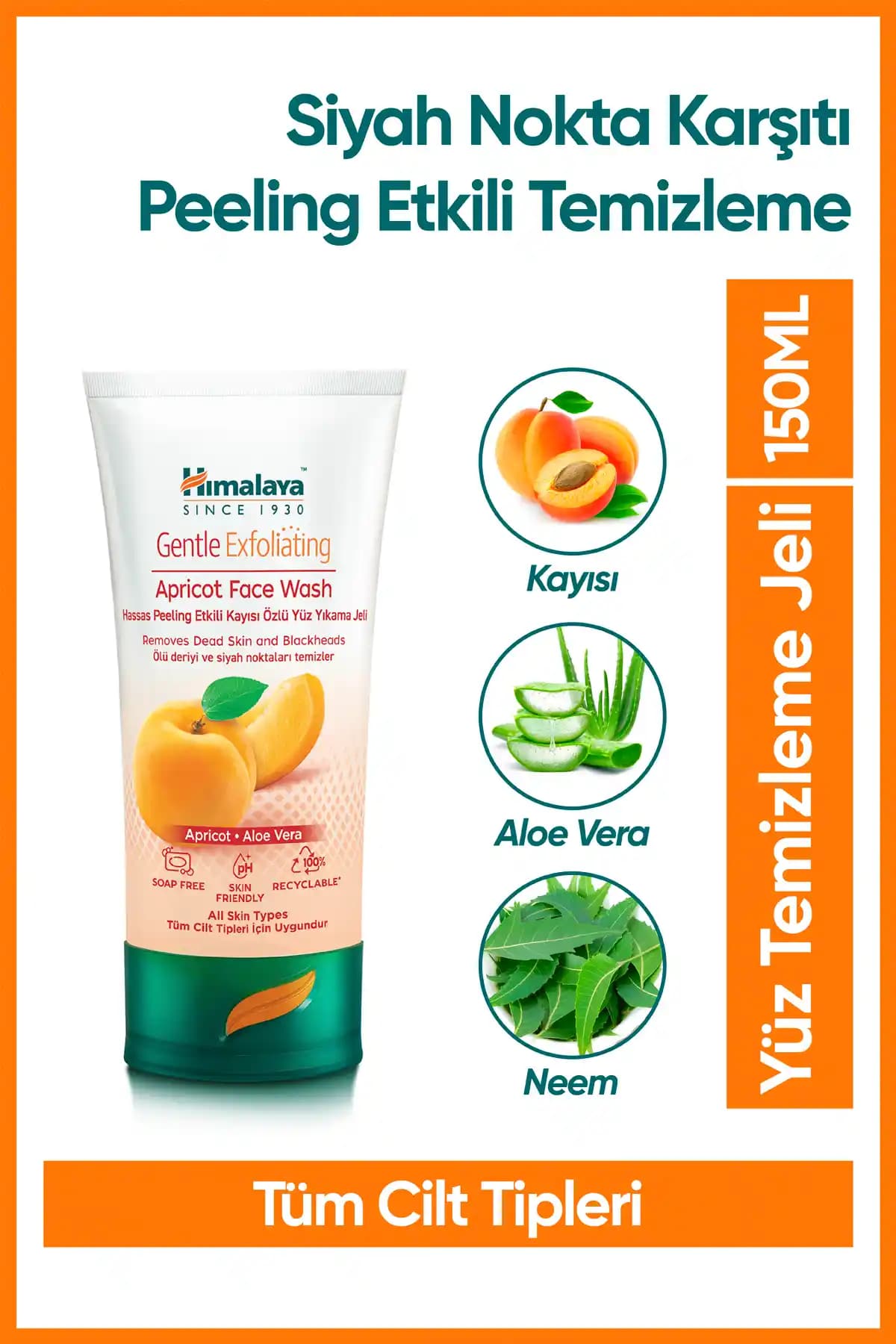Himalaya 1930’dan Beri Güvenle Kullanılan Peeling Etkili Hassas Yüz Temizleme Jeli