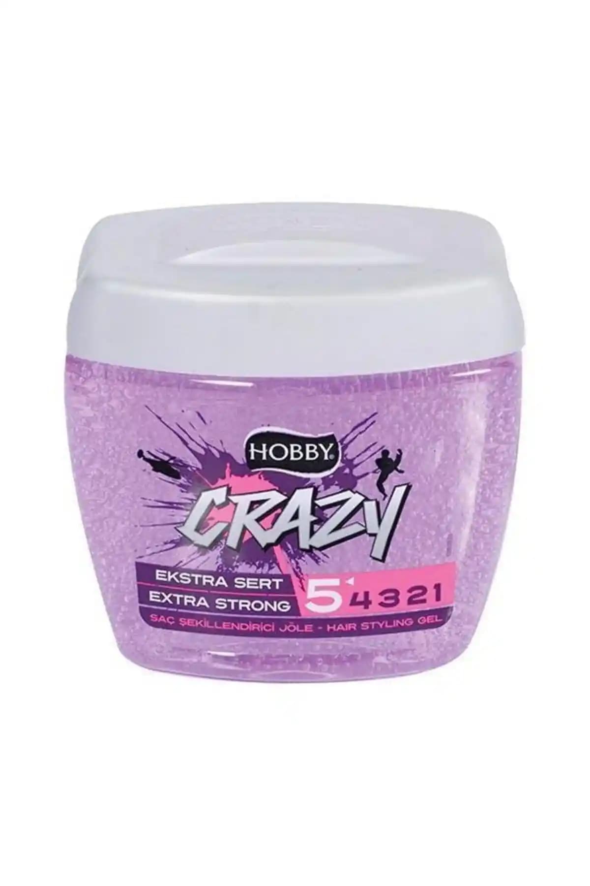 Hobby Saç Jölesi Crazy Extra Sert Tutuş 700 ml Güçlü ve Parlak Saçlar İçin Uygun