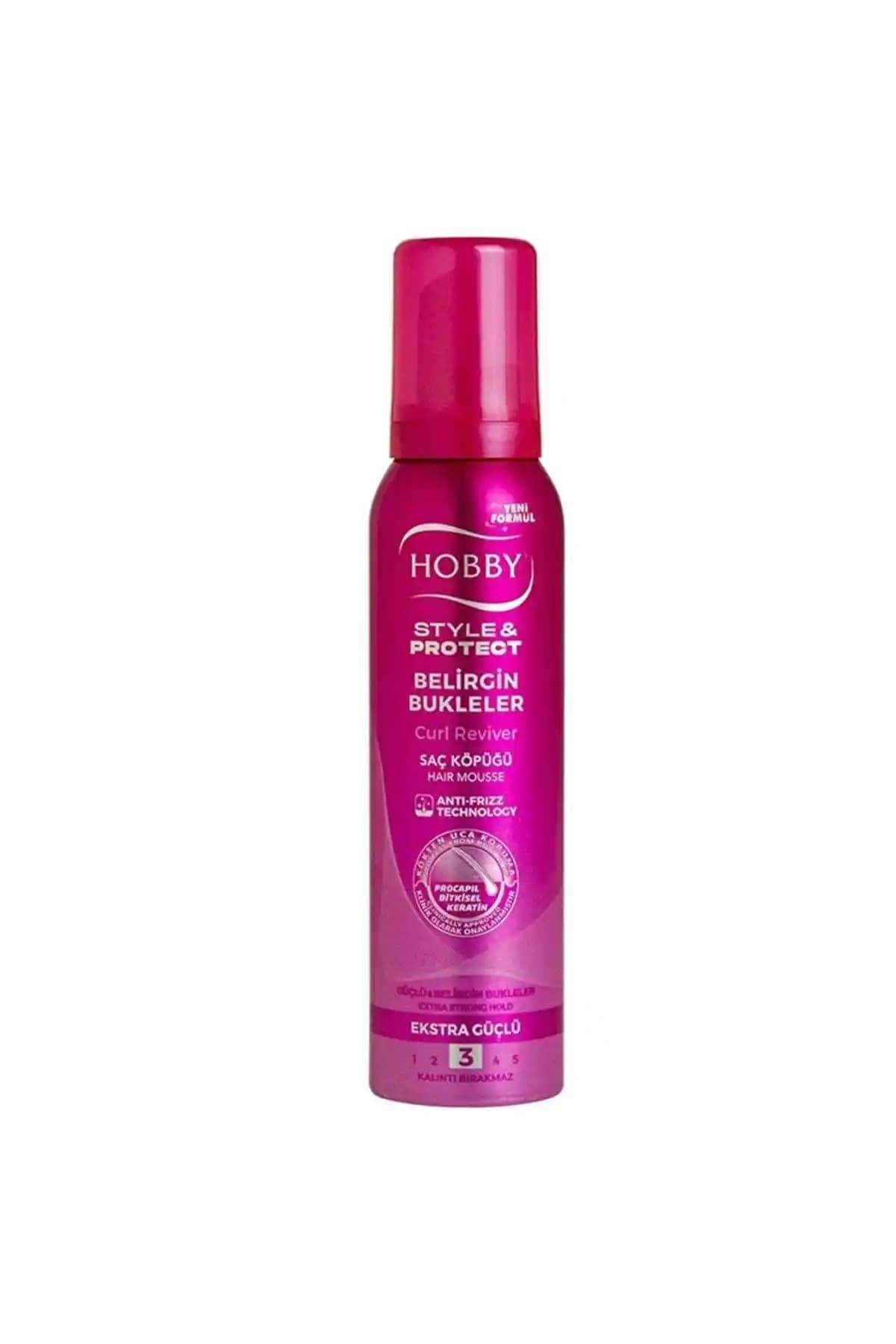 Hobby Saç Köpüğü 150 ml ile Doğal Hacimli ve Belirgin Bukleler Elde Edin