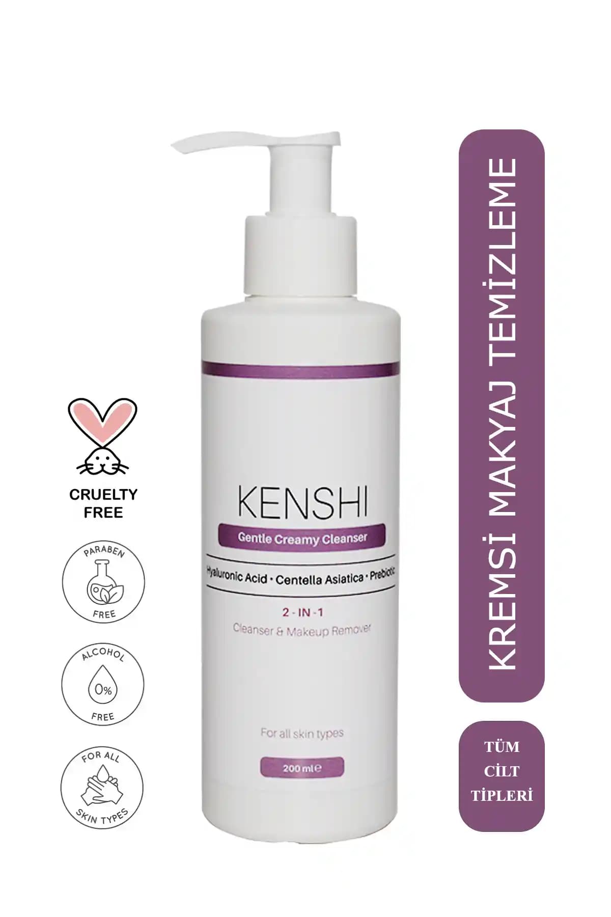 Kenshi Kremsi 2'si 1 Arada Makyaj ve Yüz Temizleme Ürünü - Doğal ve Etkili Bakım