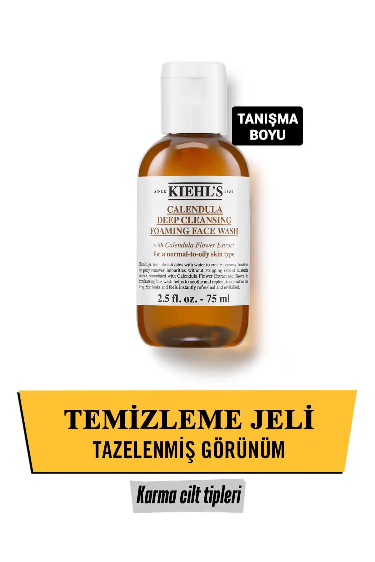 Kiehl's Calendula Kadife Çiçeği Özlü Yatıştırıcı Arındırıcı Temizleme Jeli Ürün İncelemesi ve Faydaları