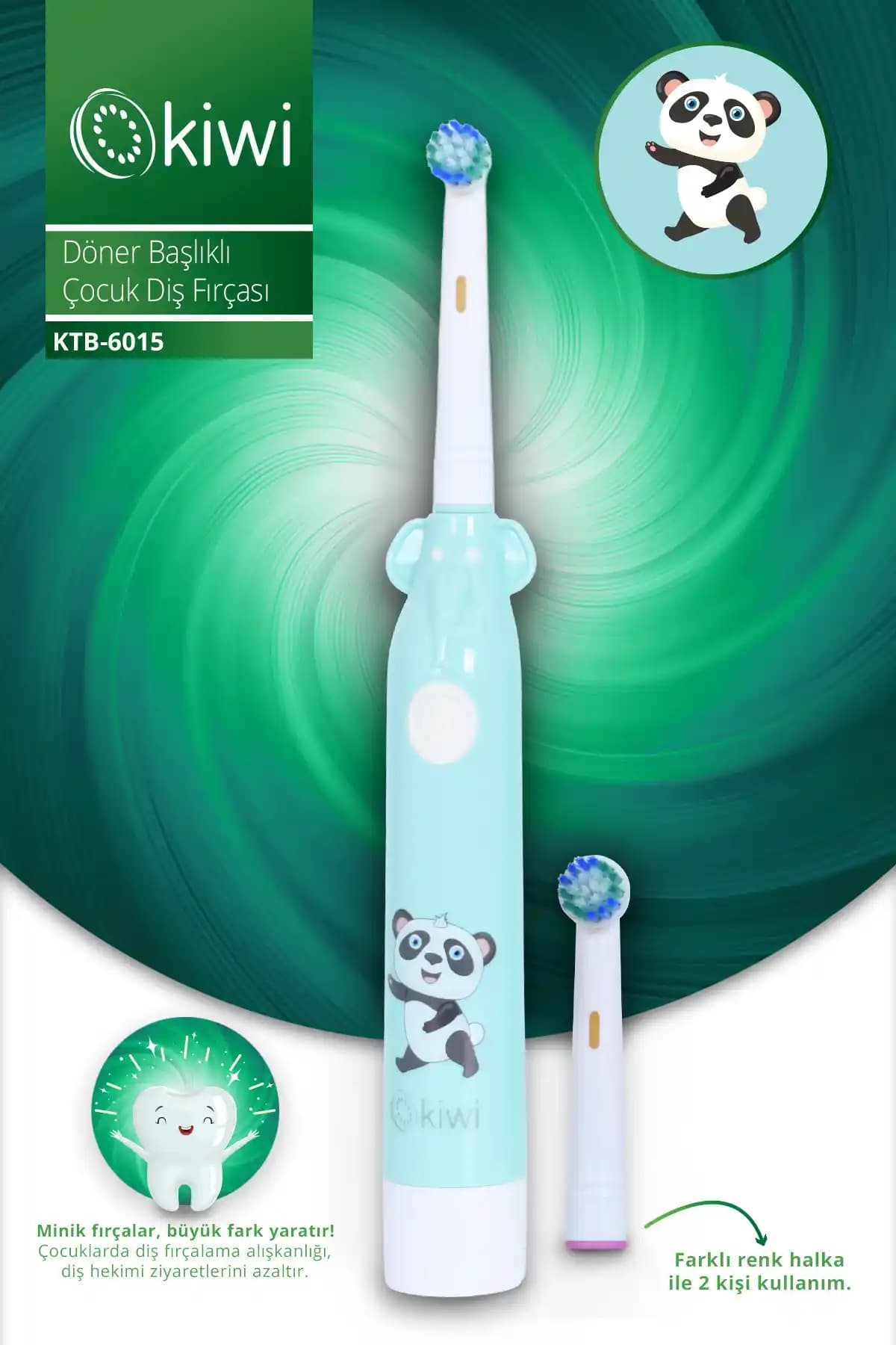 Kiwi Ktb 6015 Pilli Çocuk Diş Fırçası U5 Güvenli ve Etkili Ağız Bakımı Çözümü