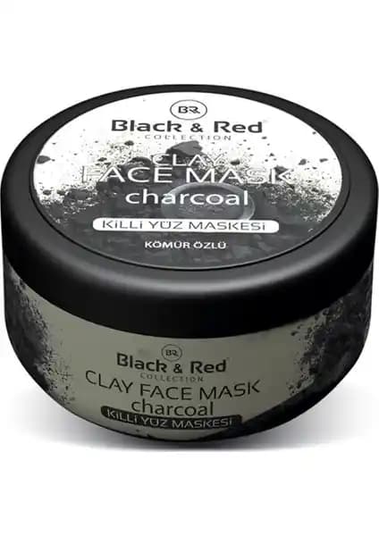 Kömür Özlü Siyah ve Kırmızı Killi Yüz Maskesi Cilt Temizliği ve Sıkılaştırma