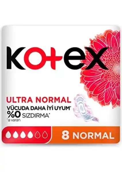 Kotex Ultra Normal Ped Günlük Kullanım İçin Yüksek Performanslı ve Güvenilir Hijyen Ürünü