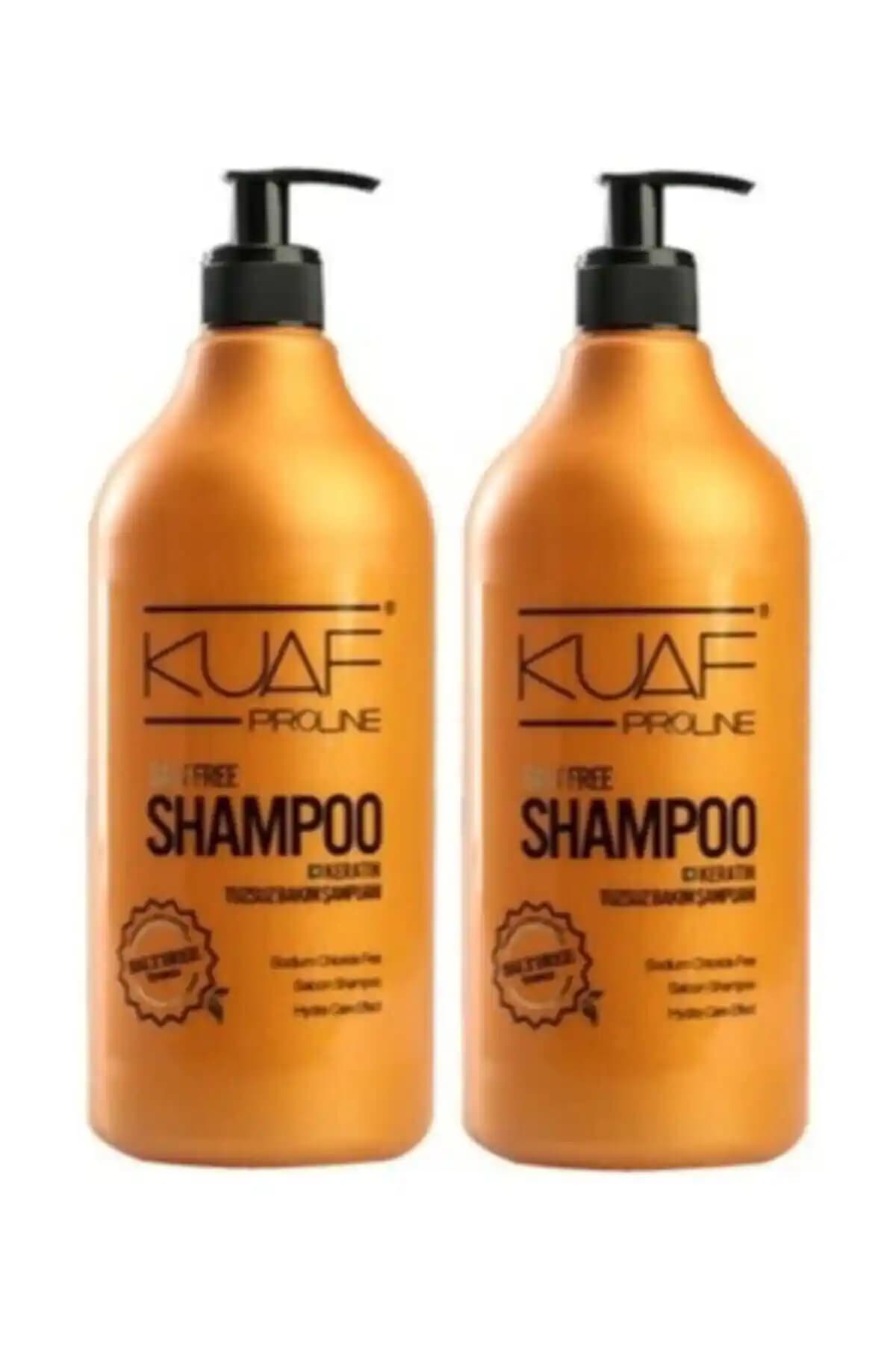 Kuaf Tuzsuz Şampuan 1Lt Çiftli Paket Saç Sağlığı ve Doğal Bakım İçin Uygun