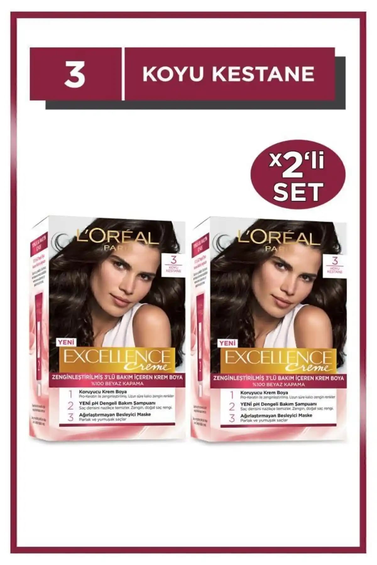 L'Oreal Paris Excellence Creme Koyu Kestane Saç Boyası Seti İncelemesi ve Kullanıcı Yorumları