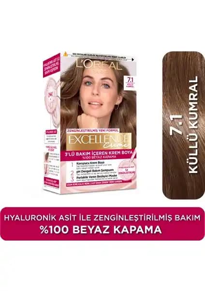 L'Oréal Paris Excellence Creme Saç Boyası Küllü Kumral Renk Seçenekleri ve Özellikleri
