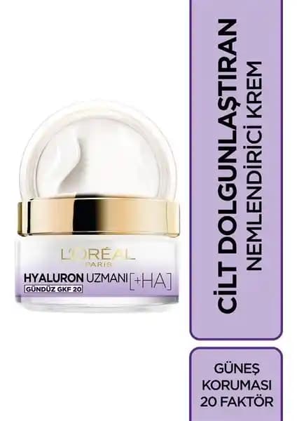 L'Oréal Paris Hyaluron Uzmanı GKF 20 Cilt Dolgunlaştırıcı ve Nemlendirici Krem Özellikleri