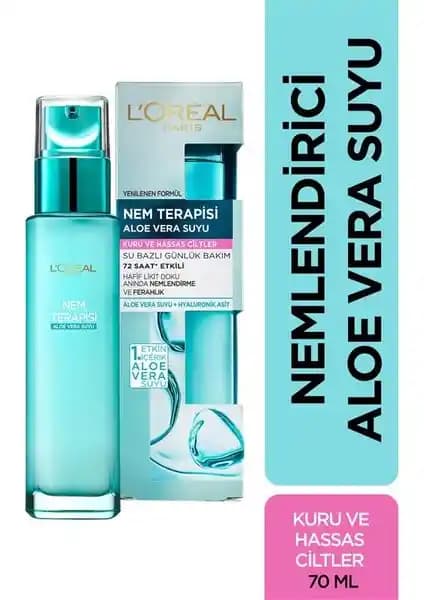 L'Oréal Paris Nem Terapisi Aloe Vera Suyu Kuru ve Hassas Ciltler İçin Etkili Nemlendirici
