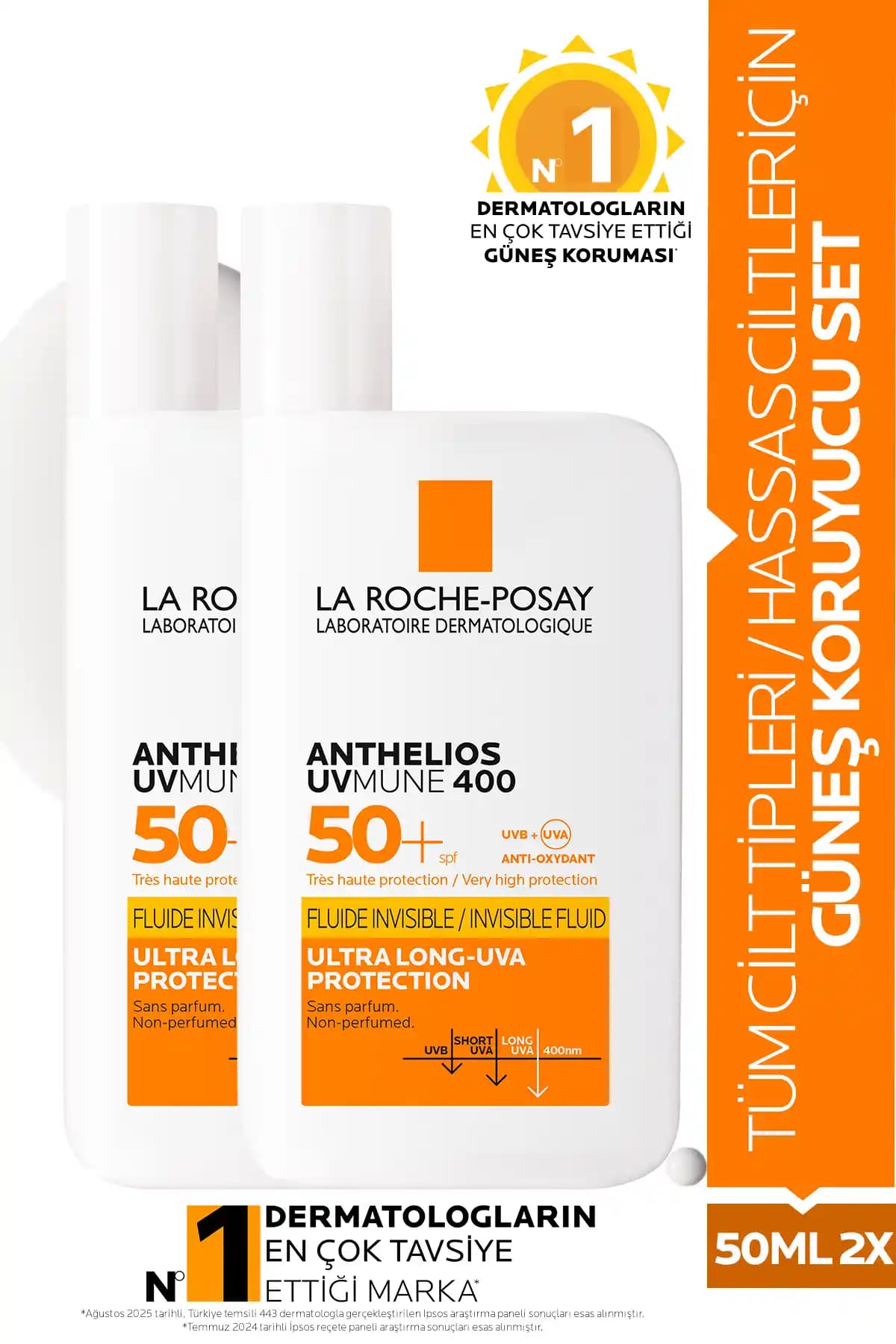 La Roche Posay Tüm Cilt Tipleri İçin Güneş Koruyucu Seti SPF50+ ve Nemlendirici Özellikleriyle