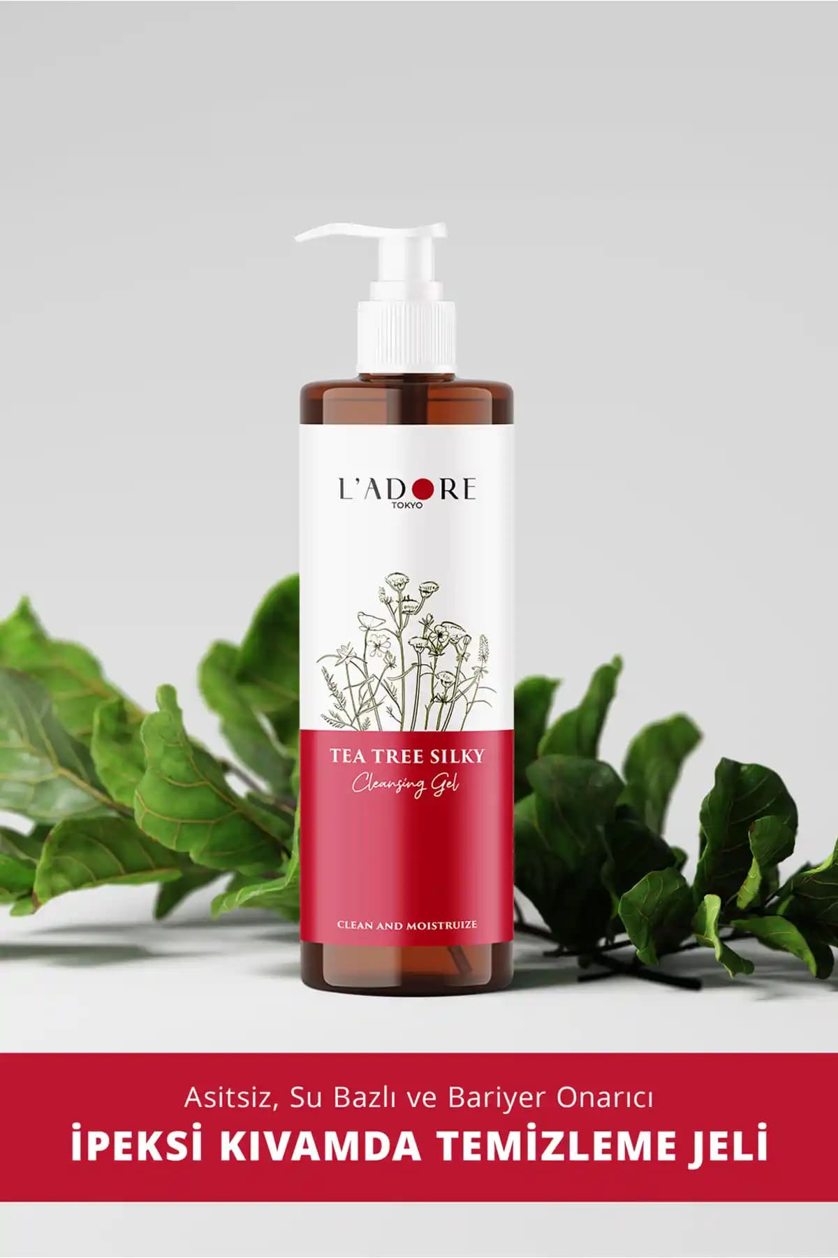 Ladore Tokyo Tea Tree Silky Cleansing Gel: Hassas ve Yağlı Ciltler İçin Etkili Temizlik Çözümü