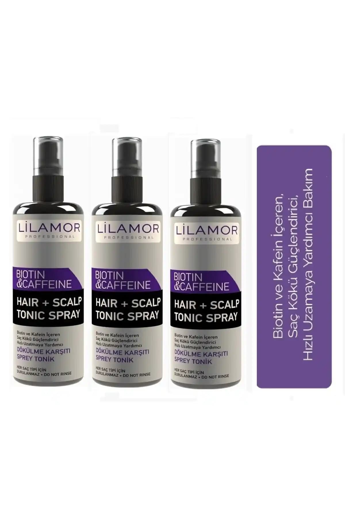 Lilamor Biotin ve Kafein İçeren Dökülme Karşıtı Tonik Sprey ile Saç Sağlığınızı Güçlendirin