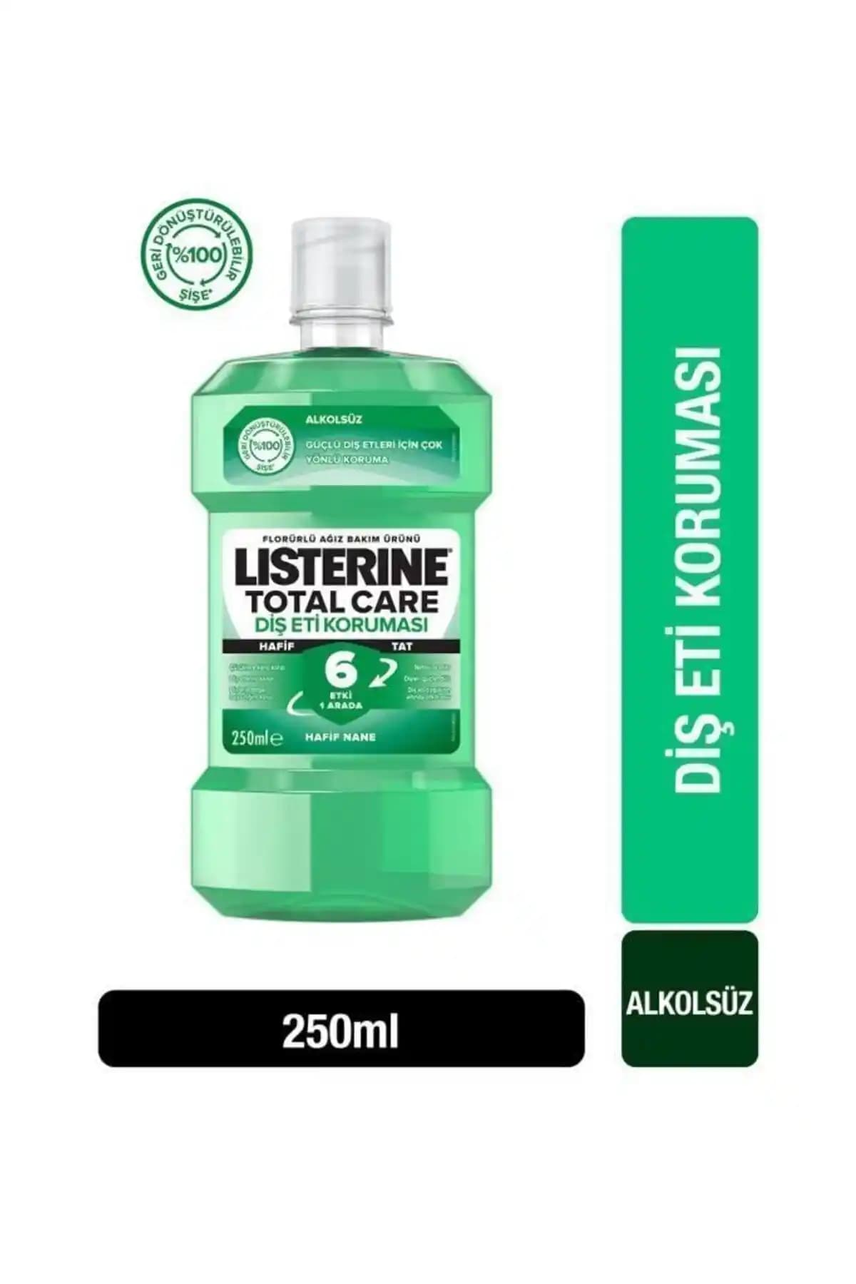 Listerine Diş ve Diş Eti Koruması Hafif Tat 250 ml - Günlük Ağız Bakımında Etkili Çözüm