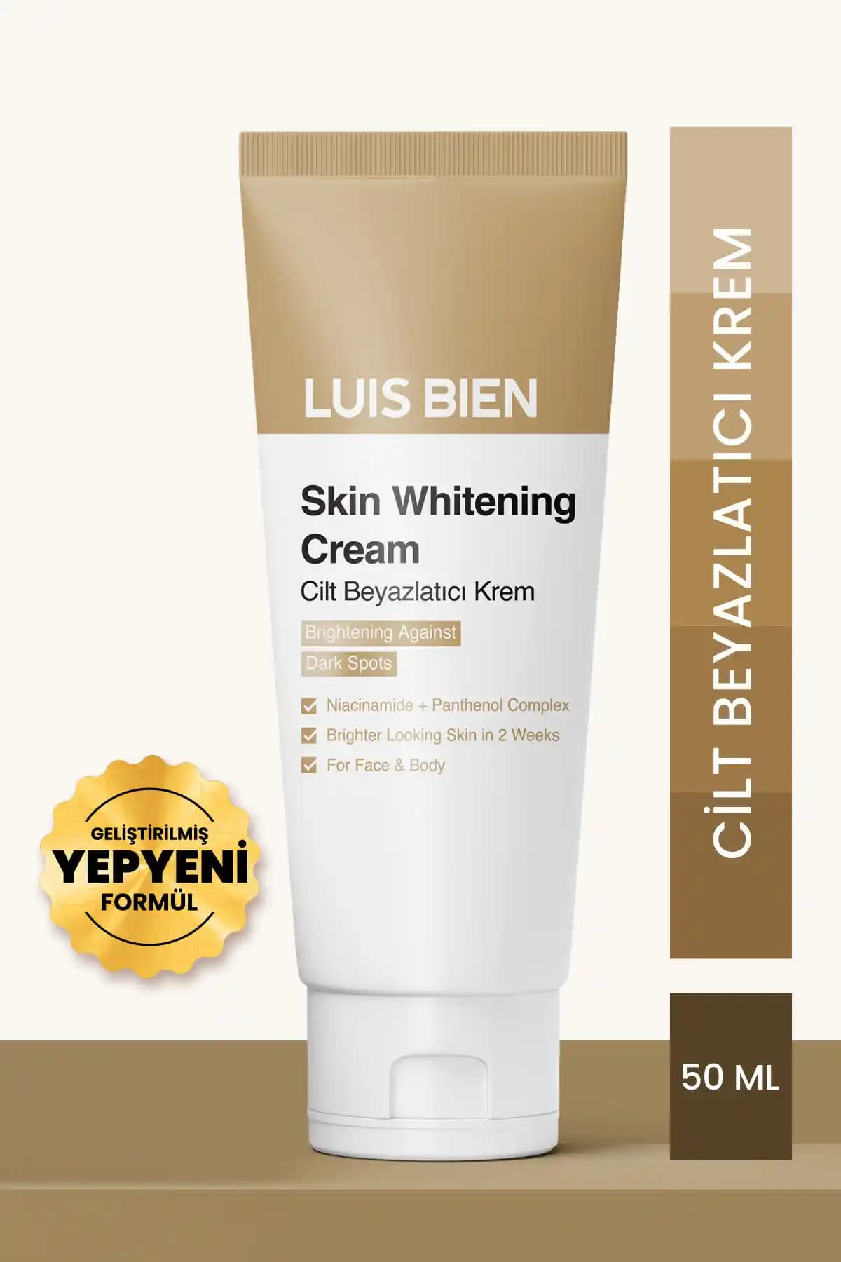 Luis Bien Cilt Beyazlatıcı Krem: Cilt Tonunu Eşitleyen ve Parlaklık Sağlayan Ürün