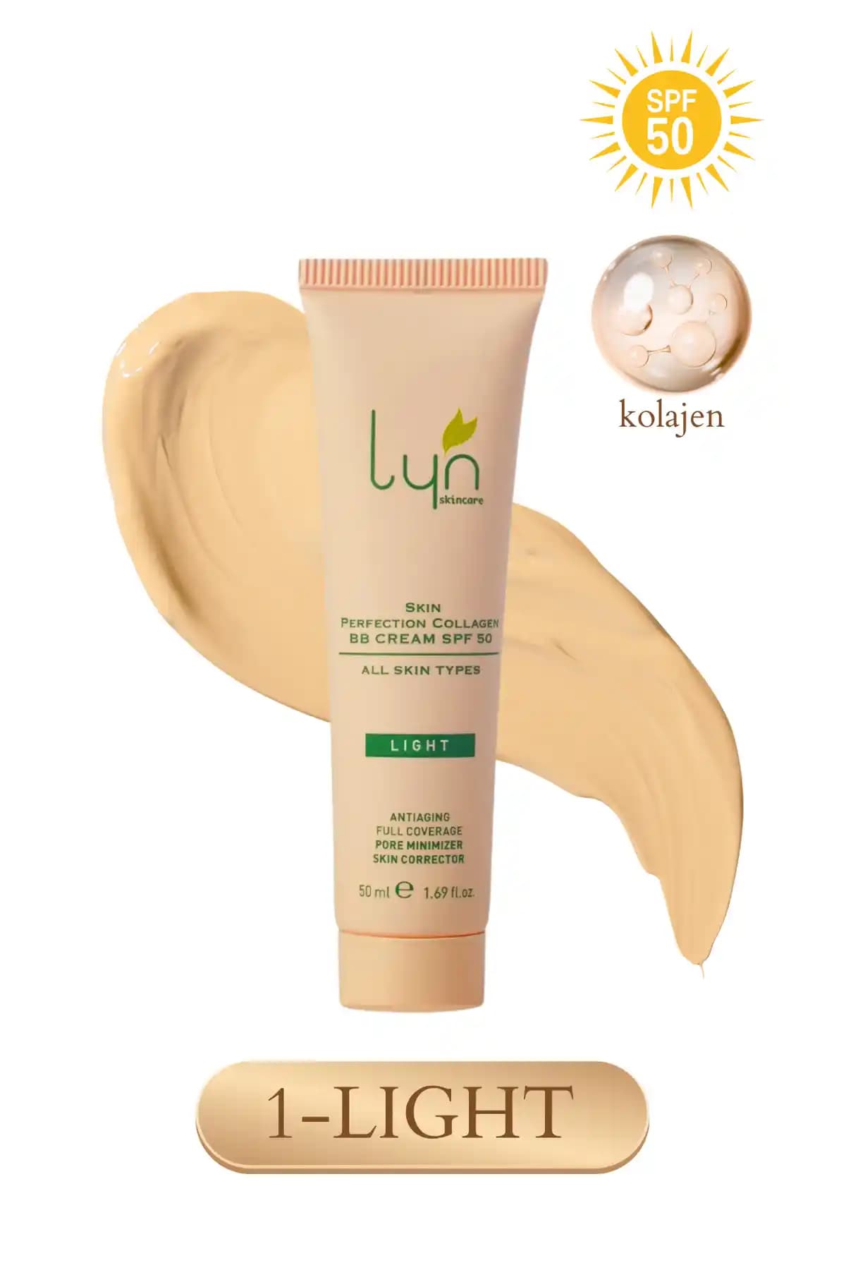 Lyn Skincare Kolajen BB Krem SPF50: Günlük Koruma ve Cilt Bakımı İçin Uygun Çözüm