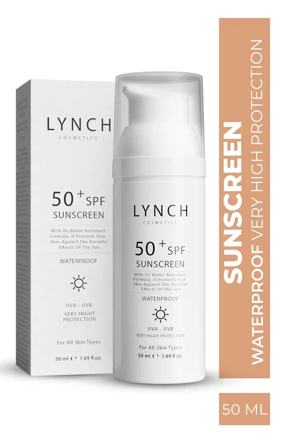 Lynch Cosmetics 50+ SPF Suya Dayanıklı Güneş Kremi: Yüksek Koruma ve Cilt Bakımı Bir Arada
