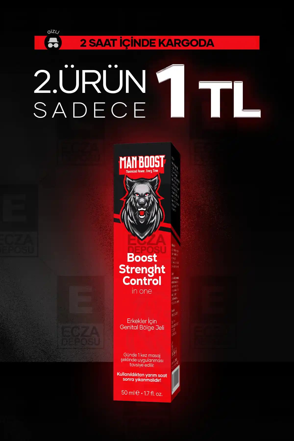 ManBoost Erkeklere Özel Büyütücü ve Sertleştirici Krem Performans ve Güvenlik Odaklı