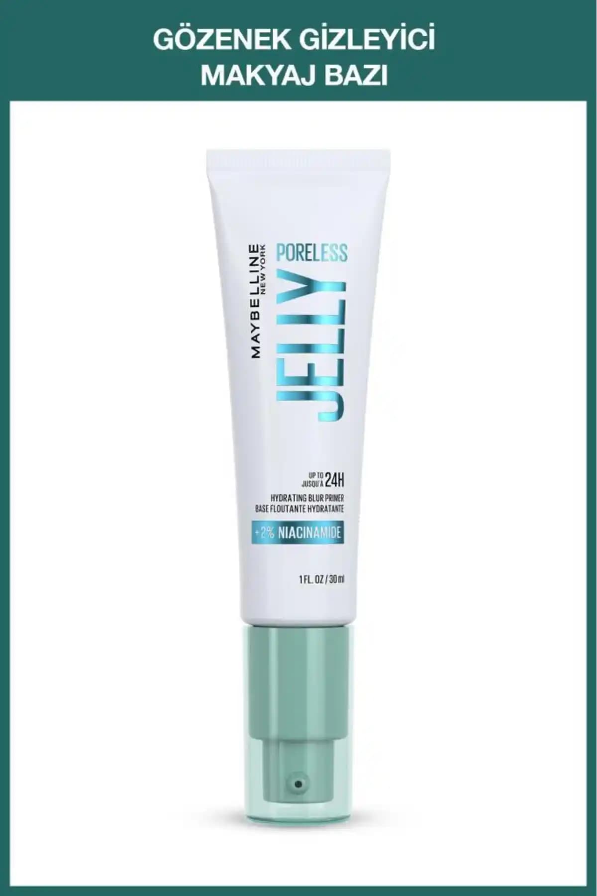 Maybelline New York Poreless Jelly Primer Gözenek Gizleme ve Makyaj Kalıcılığı Sağlar