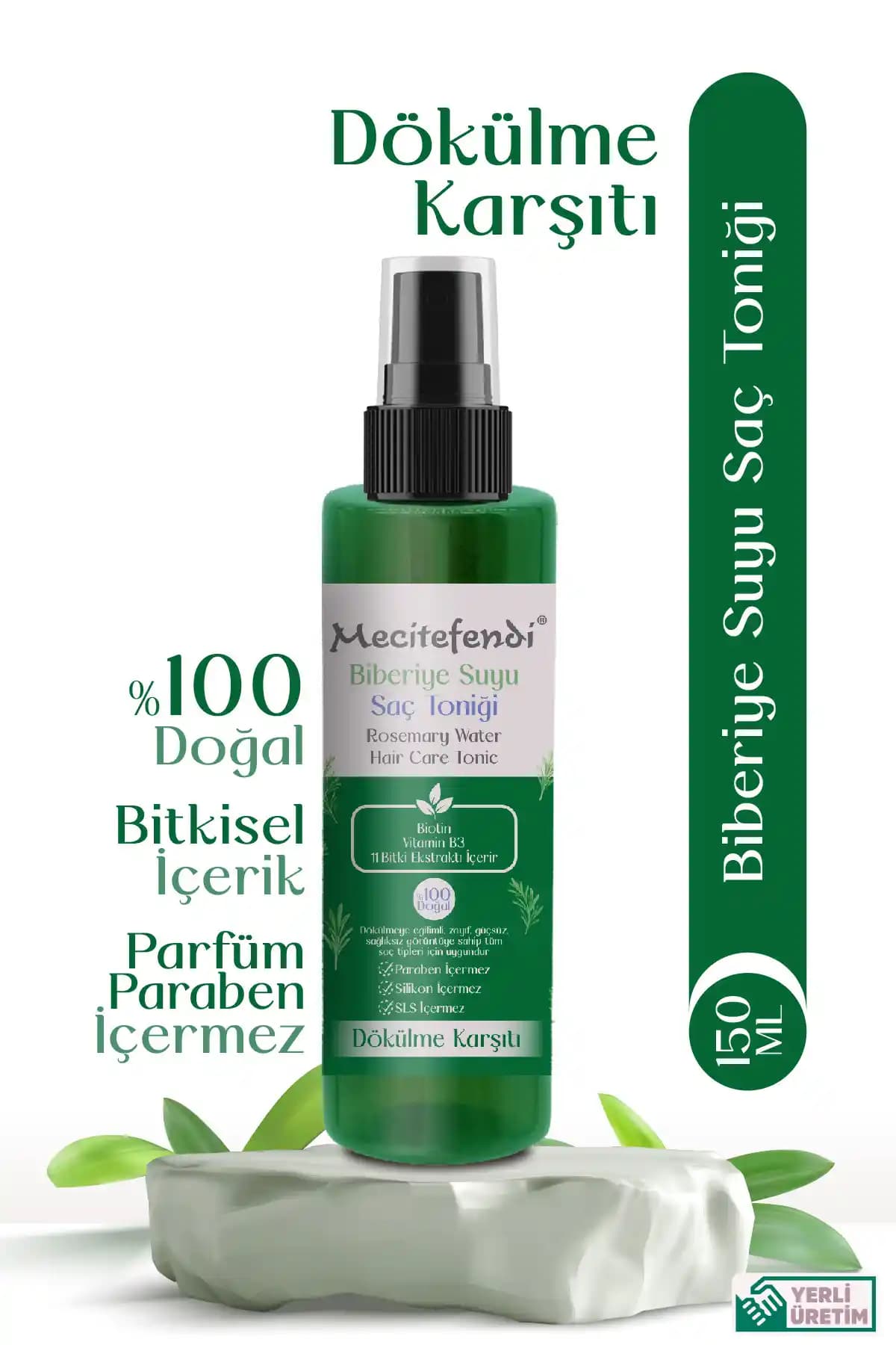 Mecitefendi Biberiye Suyu Saç Toniği: Doğal İçeriklerle Güçlü ve Sağlıklı Saçlar