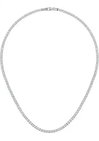 Merano Tasarım 3mm Rhodium Su Yolu Kolye: Zarif ve Dayanıklı Kadın Takısı