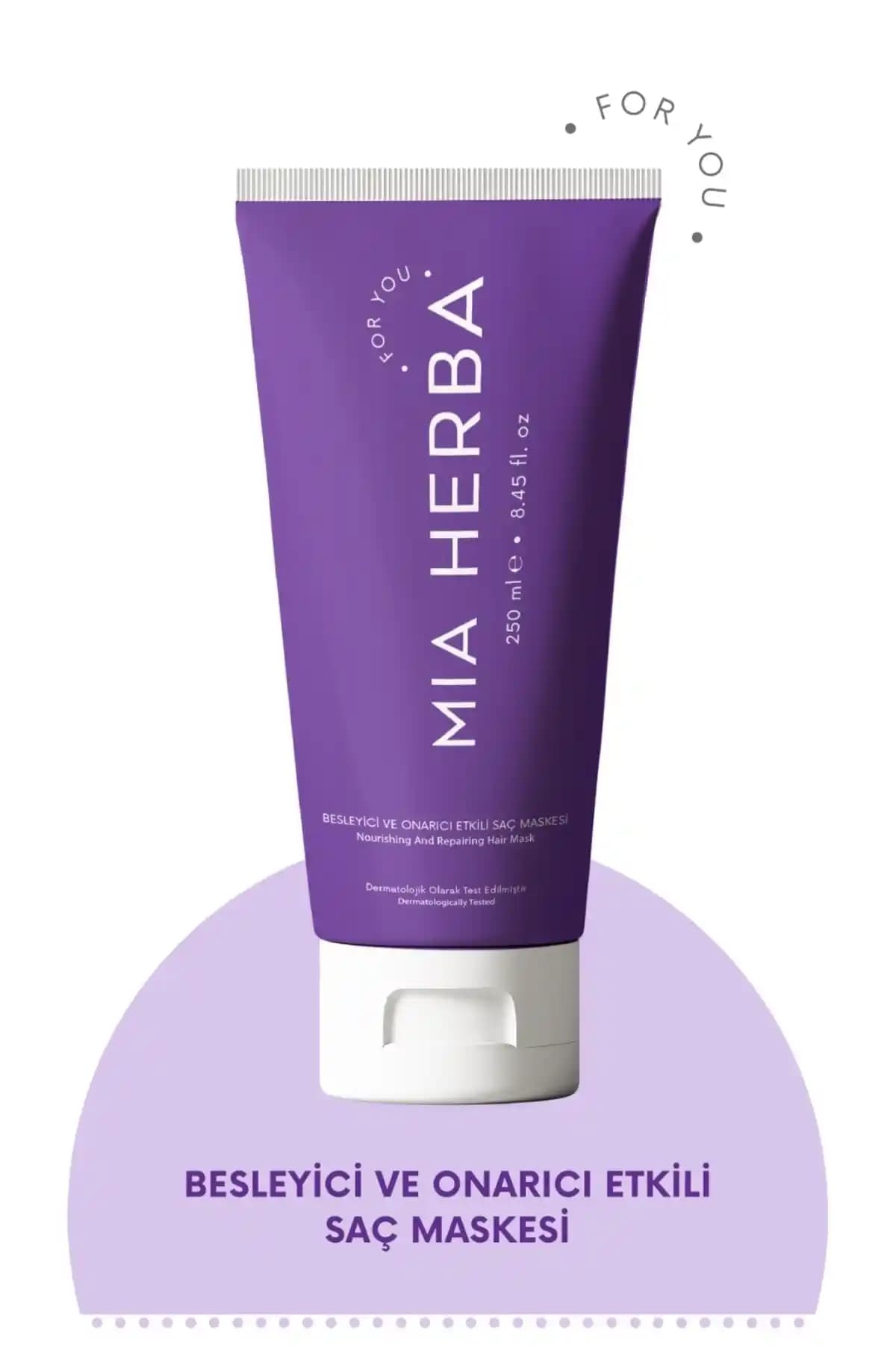 Miaherba Besleyici Onarıcı Saç Maskesi: Doğal İçeriğiyle Saçlarınızı Güçlendiren ve Parlatan Bakım Çözümü