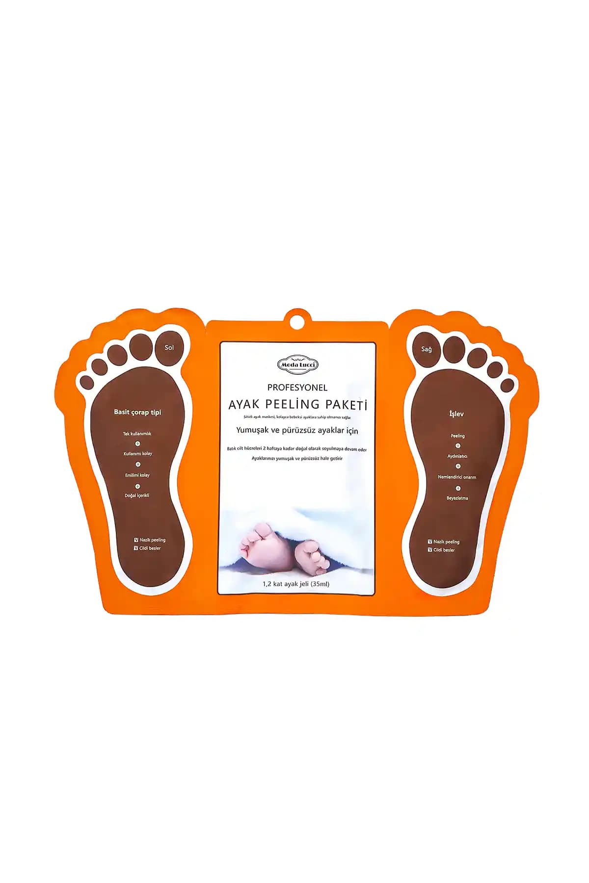 Modalucci Çorap Tipi Ayak Peeling Maskesi: Kuru ve Çatlak Ayaklar İçin Etkili Çözüm