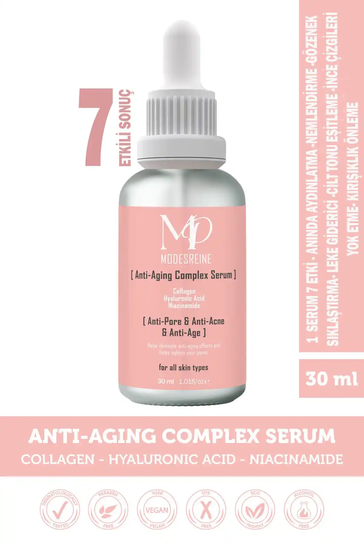 Modes Reine Yaşlanma ve Kırışıklık Karşıtı Serum: Cilt Gençleştirme ve Nemlendirme Özellikleri