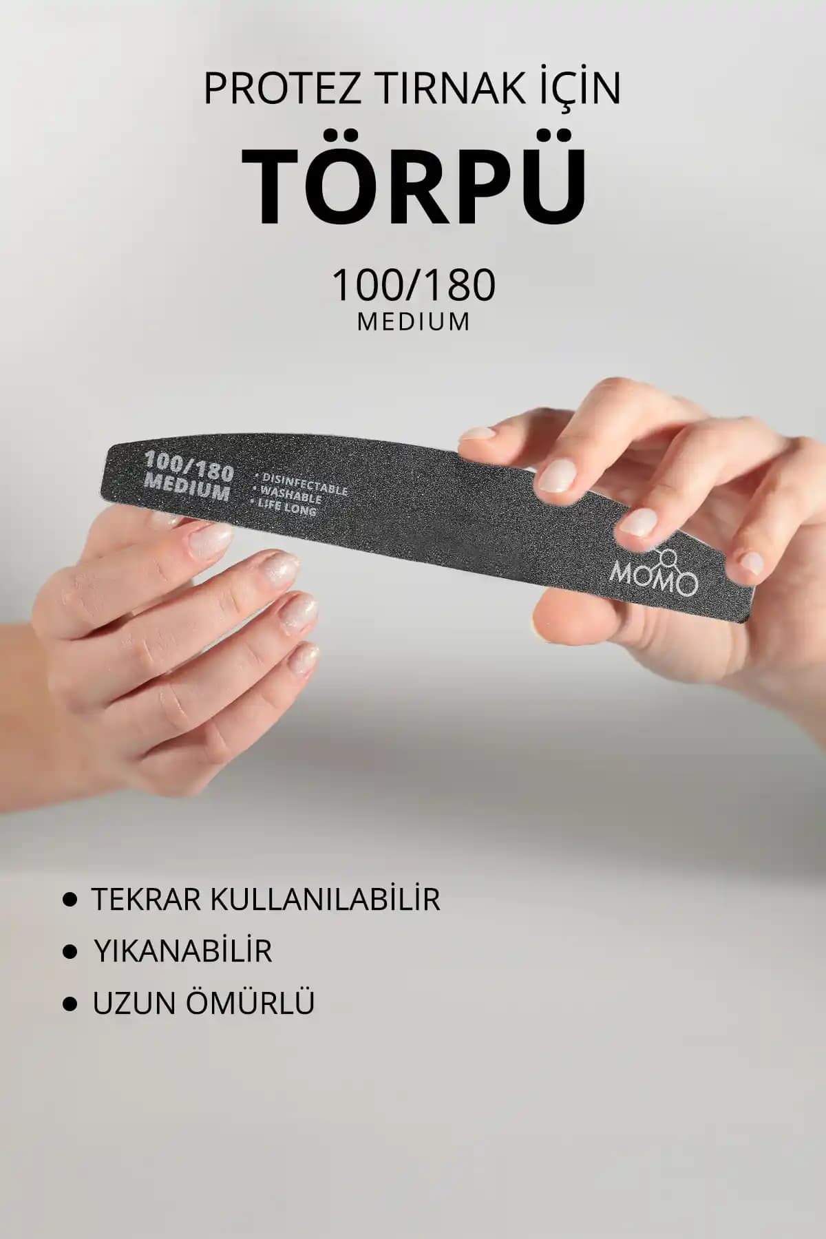 MOMO Profesyonel Tırnak Protez Kağıt Törpü: Dayanıklı ve Hijyenik Tırnak Bakım Aracı