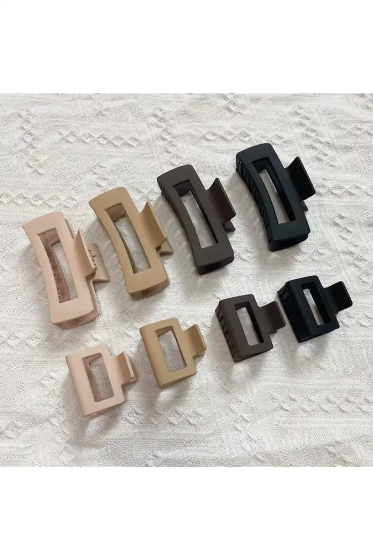 Monalisa Kadın 8'li Kahverengi Mandal Toka Seti Günlük Kullanım ve Şıklık İçin Uygun