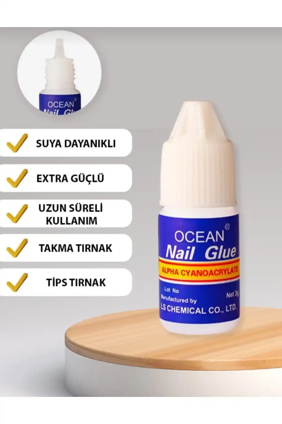 Monalisa Kadın Takma Tırnak Yapıştırıcı Tips Güçlü ve Uzun Süreli Tutuş Sağlayan Ürün