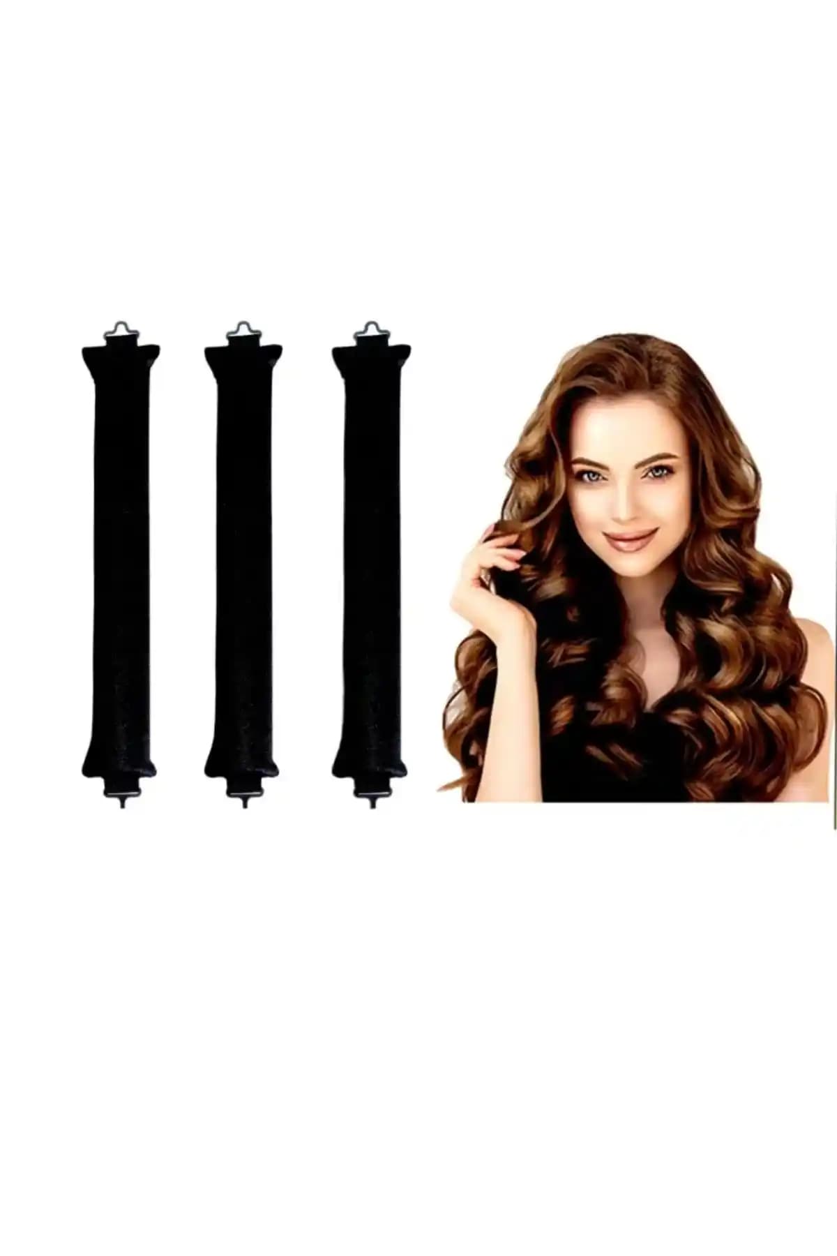 Monalisatoka Kadın Saç Şekillendirici Sosisi Siyah Kadife Malzeme ve Çok Yönlü Kullanım Özellikleri