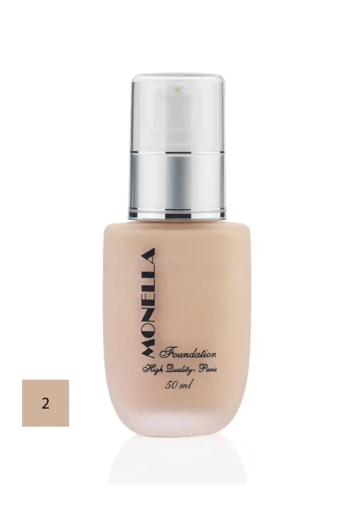 Monella Paris Fondöten 50 ml: Yüksek Kapatıcılık ve Güneş Korumasıyla Günlük Kullanım