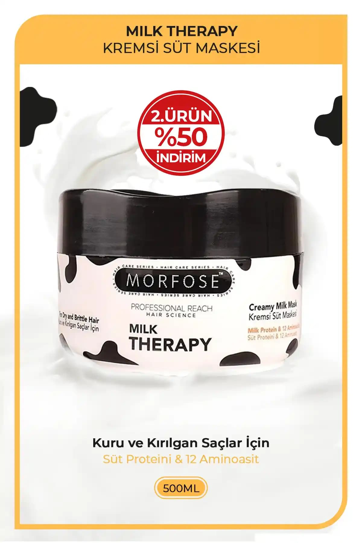 Morfose Milk Therapy Saç Maskesi: Yoğun Bakım ve Güçlendirme Sağlayan Doğal Formül