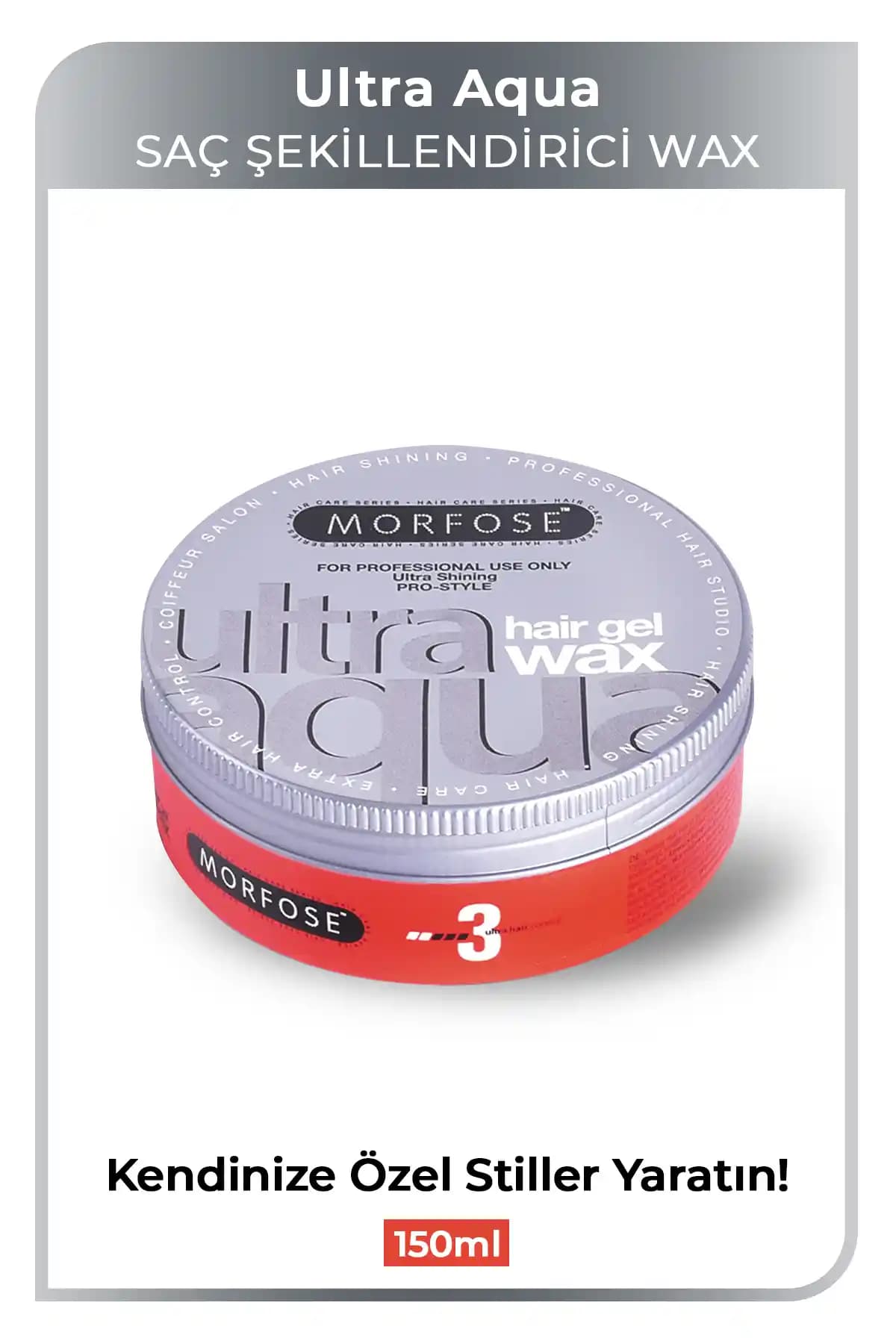 Morfose Ultra Aqua Saç Jeli Balmumu: Güçlü ve Doğal Saç Şekillendirme Deneyimi