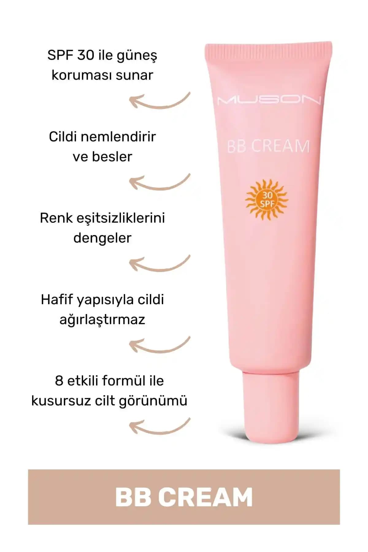 Muson BB Krem 30 SPF 35 ml ile doğal ve koruyucu makyaj deneyimi